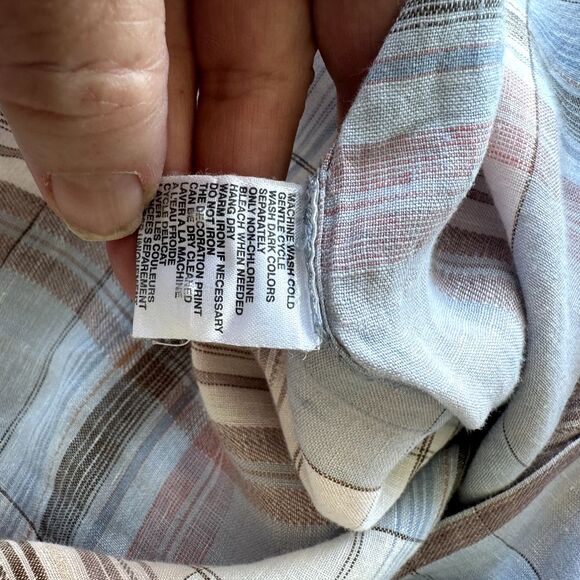 Tommy Bahama Mens Relax Linen Short Sleeve Shirt Large - Picture 4 of 12